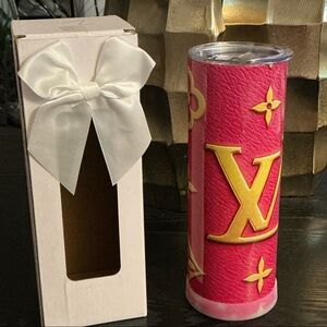 NEW Inspired Pink and Gold Designer Tumbler